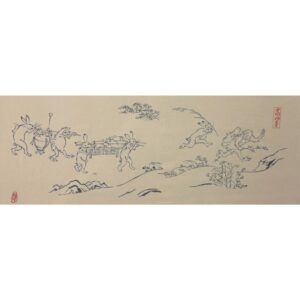 手ぬぐい「鳥獣戯画」