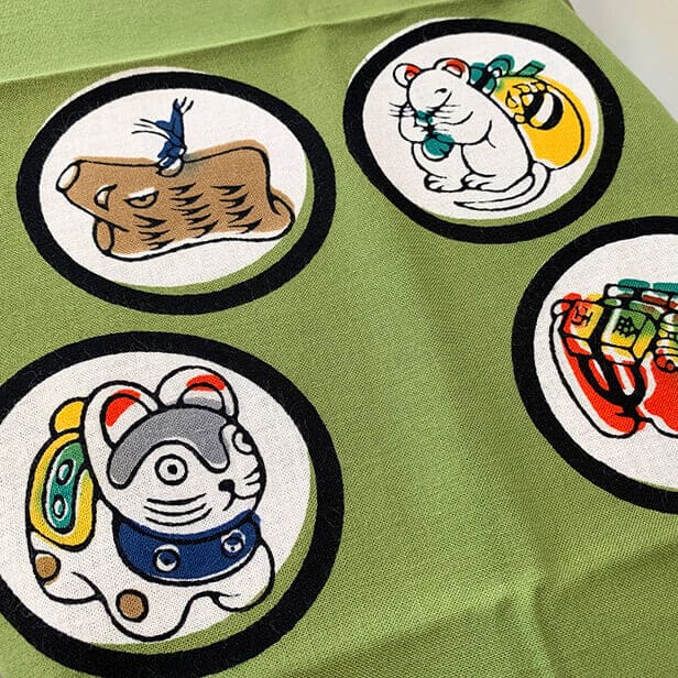 手ぬぐい「玩具十二支」 手ぬぐい「玩具十二支」