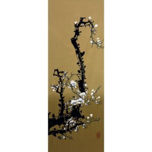 手ぬぐい「白梅図」