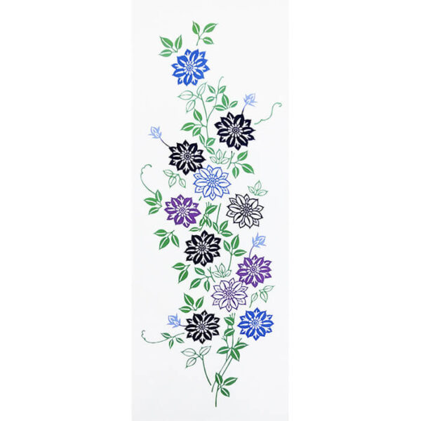 てぬぐい「鉄線花」クレマチス