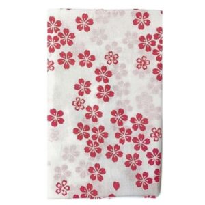 手ぬぐい「さくら花（紅梅色）」