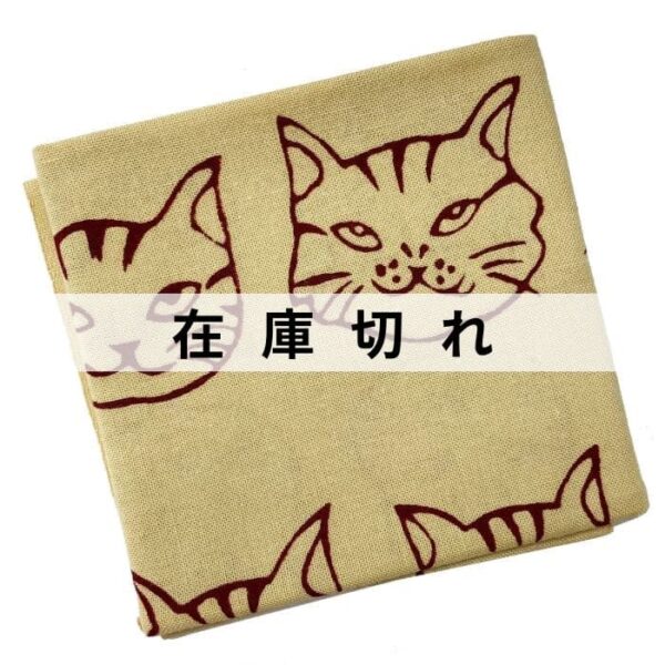 手ぬぐいハンカチ「とら猫三昧」