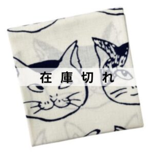 手ぬぐいハンカチ　猫いっぱい