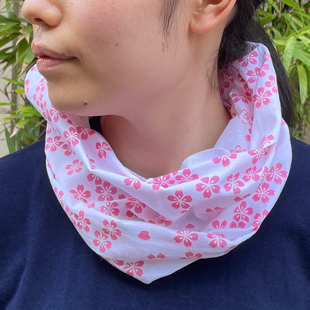 手ぬぐい「さくら花(紅梅色)」 手ぬぐい「さくら花(紅梅色)」