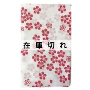 手ぬぐい「さくら花(紅梅色)」