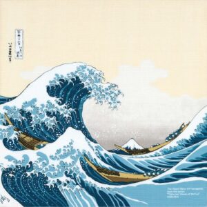 小風呂敷「波裏に富士」