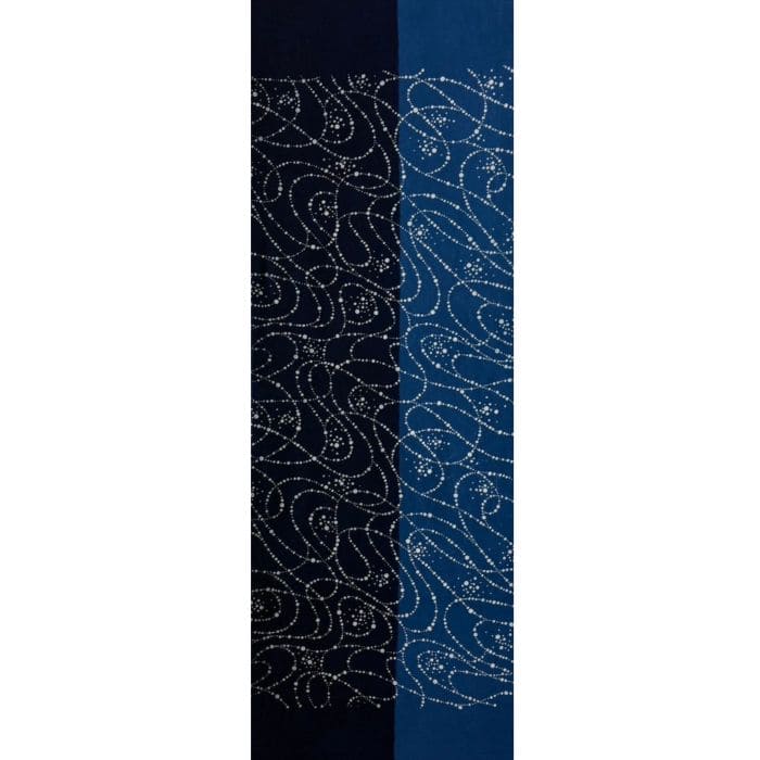 藍染め手ぬぐい「数珠つなぎ紋」