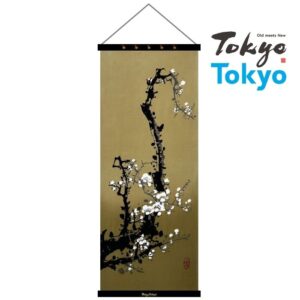 TokyoTokyo選定アートフレームと絵てぬぐい「白梅図」