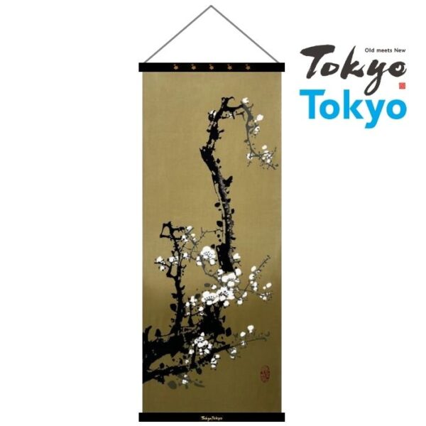 TokyoTokyo選定アートフレームと絵てぬぐい「白梅図」