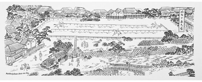 干支手ぬぐい「麻布十番馬場」午年