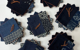 古布藍染め作品