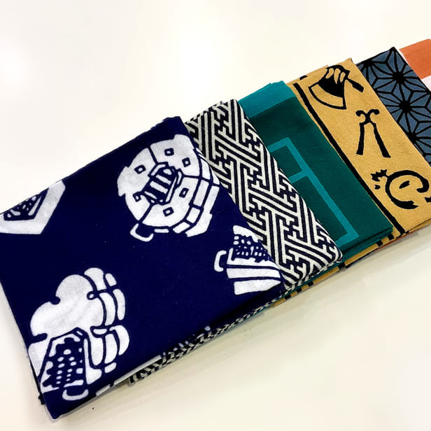 手ぬぐいハンカチ「江戸小紋」