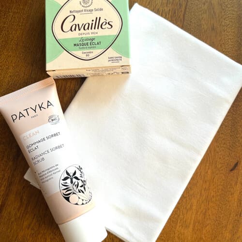 無地手ぬぐい「白」洗顔