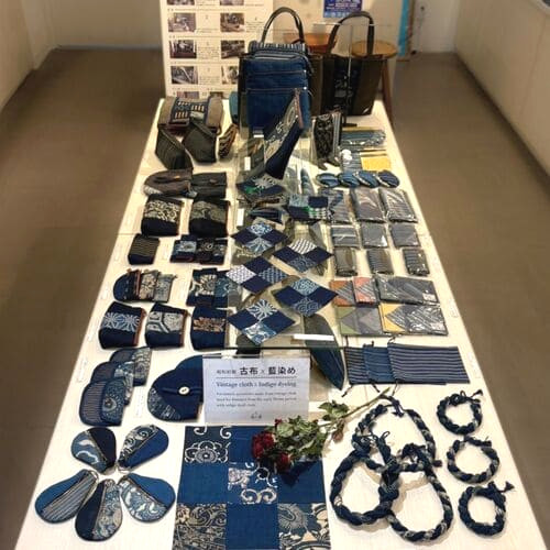 古布×藍染め作品