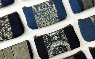 古布×藍染め作品