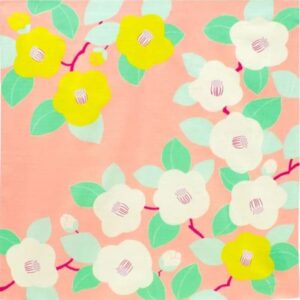 風呂敷「つばき（サーモンピンク）」