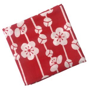 手ぬぐいハンカチ「歌舞伎衣裳・三千歳（梅）」