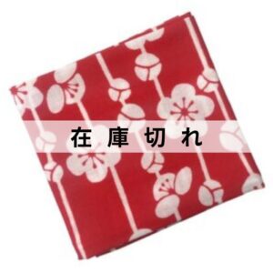 手ぬぐいハンカチ「歌舞伎衣裳・三千歳(梅)」
