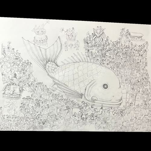 オリジナル手ぬぐいの原画 オリジナル手ぬぐいの原画