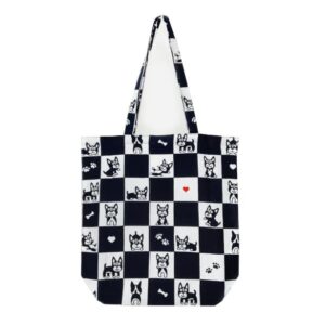 手ぬぐいトートバッグ「イヌ市松」