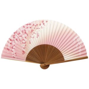 扇子「しだれ桜」紙扇子