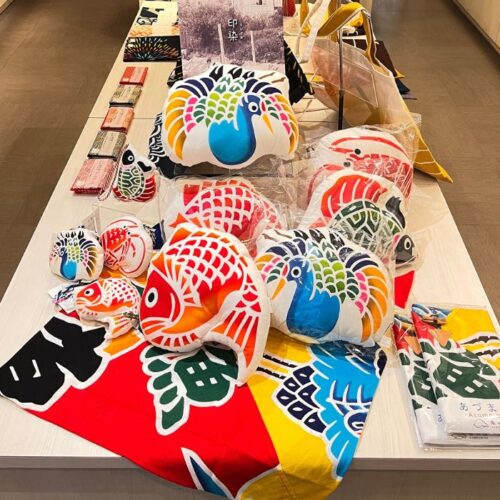 手ぬぐい専門店 麻布十番 麻の葉「亀崎染工展」